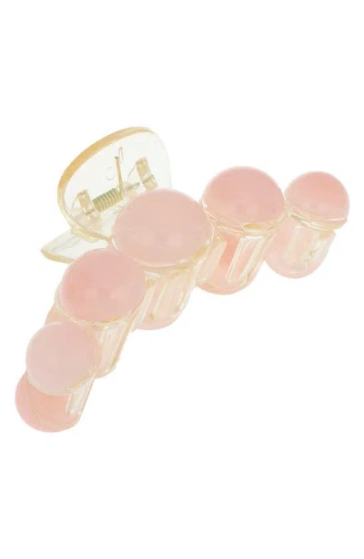 L. Erickson Bubble Jaw Hair Clip In Pink