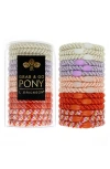 L Erickson L. Erickson Grab & Go 15-pack Braided Ponytail Holders In Strawberry Shortcake