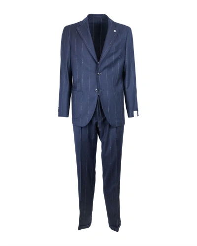 L.b.m 1911 Blue Pinstripe Suit In 03