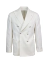 L.B.M 1911 DOUBLE-BREASTED JACKET IN WOOL-LINEN BLEND