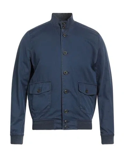 L.b.m 1911 L. B.m. 1911 Man Jacket Navy Blue Size 46 Cotton, Linen, Elastane