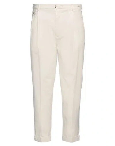 L.b.m. 1911 L. B.m. 1911 Man Pants Ivory Size 38 Cotton, Elastane In White