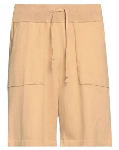 L.b.m 1911 L. B.m. 1911 Man Shorts & Bermuda Shorts Camel Size Xl Cotton In Beige
