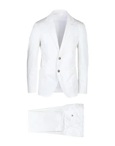 L.b.m. 1911 L. B.m. 1911 Man Suit White Size 38 Cotton, Elastane