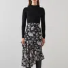 Lk Bennett Ellie Knitted Tops In Mul-black/cream