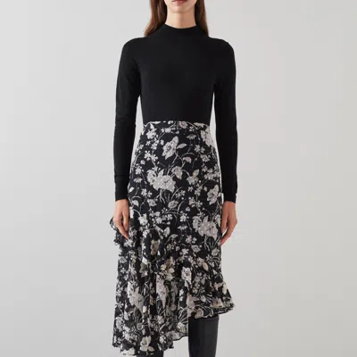 Lk Bennett Ellie Knitted Tops In Mul-black/cream