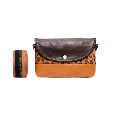 L2r The Label Women's Black / Yellow / Orange Germaine Mini Bag Leo Charcoal In Black/yellow/orange