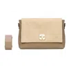 L2r The Label Women's Neutrals Josephine Latte Messenger Bag In Black/brown