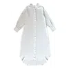 L2r The Label Women's White / Gold Open-back Shirt Dress In White In White/gold