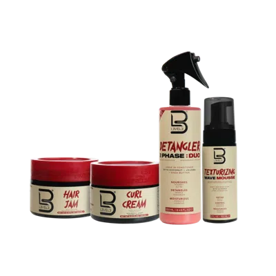 L3vel3 Curly Hair Kit In Transparent
