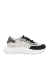 L4k3 Woman Sneakers Light Grey Size 7 Textile Fibers