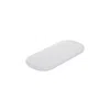 La Baby 2" Oval Bassinet Pad In White