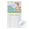 La Baby [combo Pack] Contoured Waterproof Diaper Changing Pad, 30" With Bonus Washable White Terry Cover In White