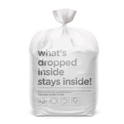 La Baby Refill Trash Bags For  Odor-free Diaper Pail In White