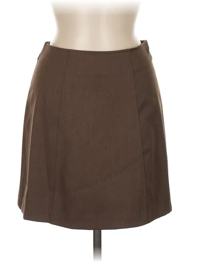 Pre-owned La Belle Casual Skirt In Brown