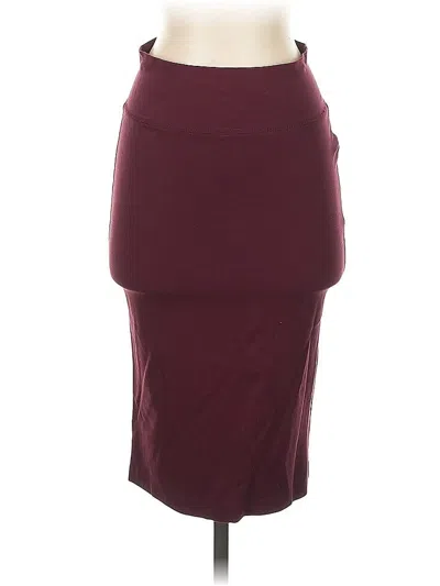 Pre-owned La Bijou Casual Skirt In Burgundy