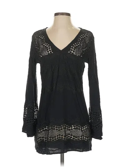 Pre-owned La Blanca 3/4 Sleeve Blouse In Black