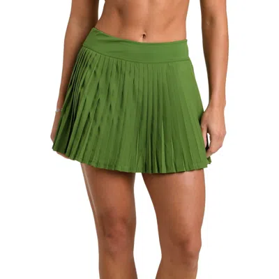 La Blanca Active Pleated Skort In Green
