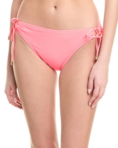 La Blanca Adjustable Loop Hipster Bikini Bottom In Orange