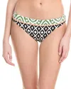 Shop La Blanca Banded Front Bikini Bottom In Black