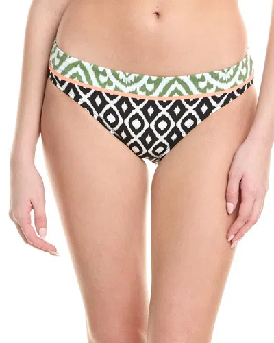 La Blanca Banded Front Bikini Bottom In Black