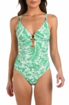 La Blanca Batiki Strappy One-piece Swimsuit