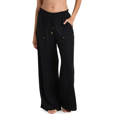 La Blanca Beach Cover-up Pants In Black