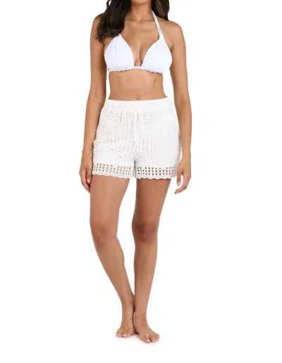 La Blanca Beach Short Swimsuit Cover Up Swim Trunks In White
