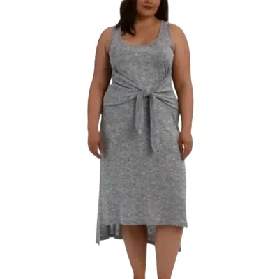 La Blanca Beach Tie Midi Dress In Gray