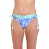 La Blanca Beachside Bay Adjustable Loop Bikini Bottoms In Chambray