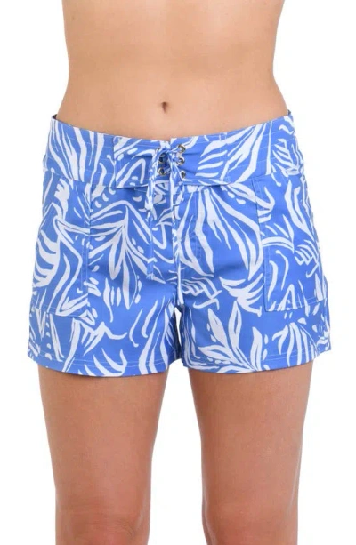 La Blanca Beachside Bay Board Shorts In Chambray