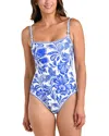 La Blanca Botanical Brocade One Piece Swimsuit In Multi