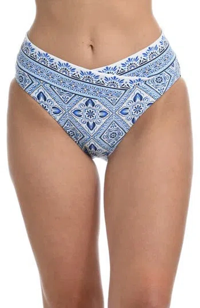 La Blanca Breeze High Waist Bikini Bottoms In Capri Blue
