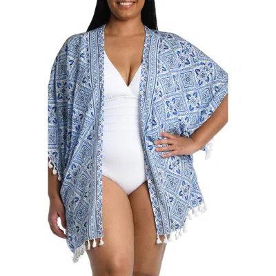 La Blanca Breeze Topper In Capri Blue