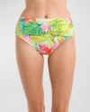 LA BLANCA CALYPSO BLOOMS OVERLAP BIKINI BOTTOMS