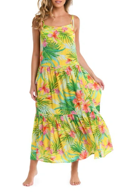 La Blanca Calypso Cover-up Dress In Yellow Multi