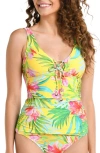 LA BLANCA CALYPSO FLORAL TANKINI TOP