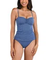 LA BLANCA CHARMED COAT TANKINI TOP