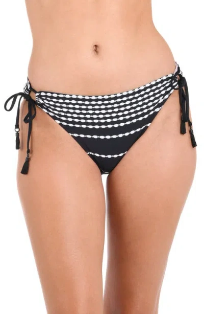 La Blanca City Lights Side Tie Hipster Bottom In Black