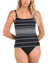 La Blanca City Lights Lingerie Strap Underwire Tankini Top
