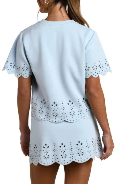 La Blanca Cloudset Lounge Crewneck T-shirt In Blue