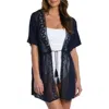 La Blanca Coastal Cover-up Wrap In Blue