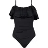 La Blanca Off-shoulder Ruffle One-piece