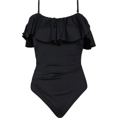 LA BLANCA LA BLANCA CONVERTIBLE RUFFLE ONE-PIECE SWIMSUIT