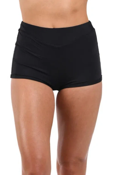La Blanca Cover-up Shorts In Black