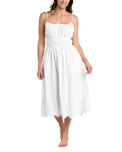 La Blanca Crinkle Collective Midi Dress Cover Up In White