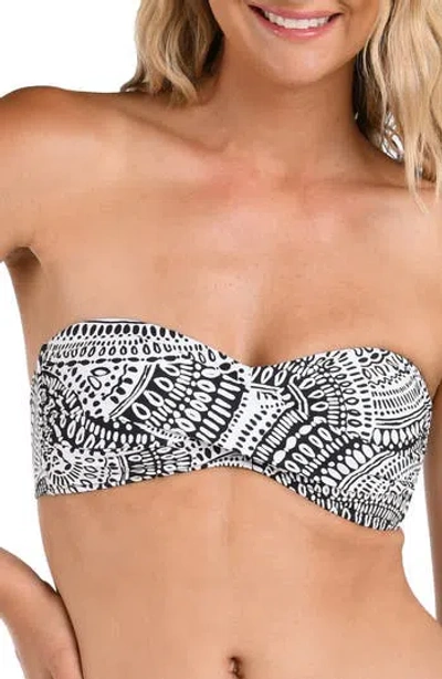 La Blanca Dream Catcher Twist Front Convertible Bikini Top In Multi