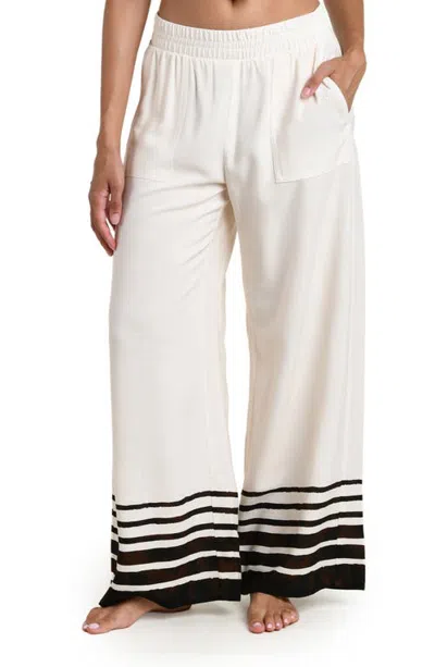 La Blanca Driftwood Stripe Cover-up Pants In Espresso