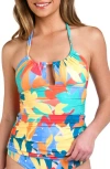 La Blanca Fantasy Resort Bandeau Bikini Top In Multi