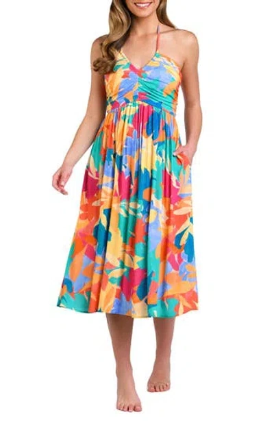 LA BLANCA LA BLANCA FANTASY RESORT HALTER COVER-UP DRESS